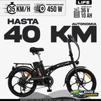 Bicicleta eléctrica plegable Life