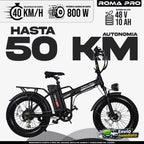 Bicicleta eléctrica plegable Roma