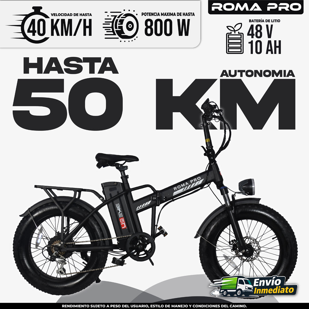 Bicicleta eléctrica plegable Roma