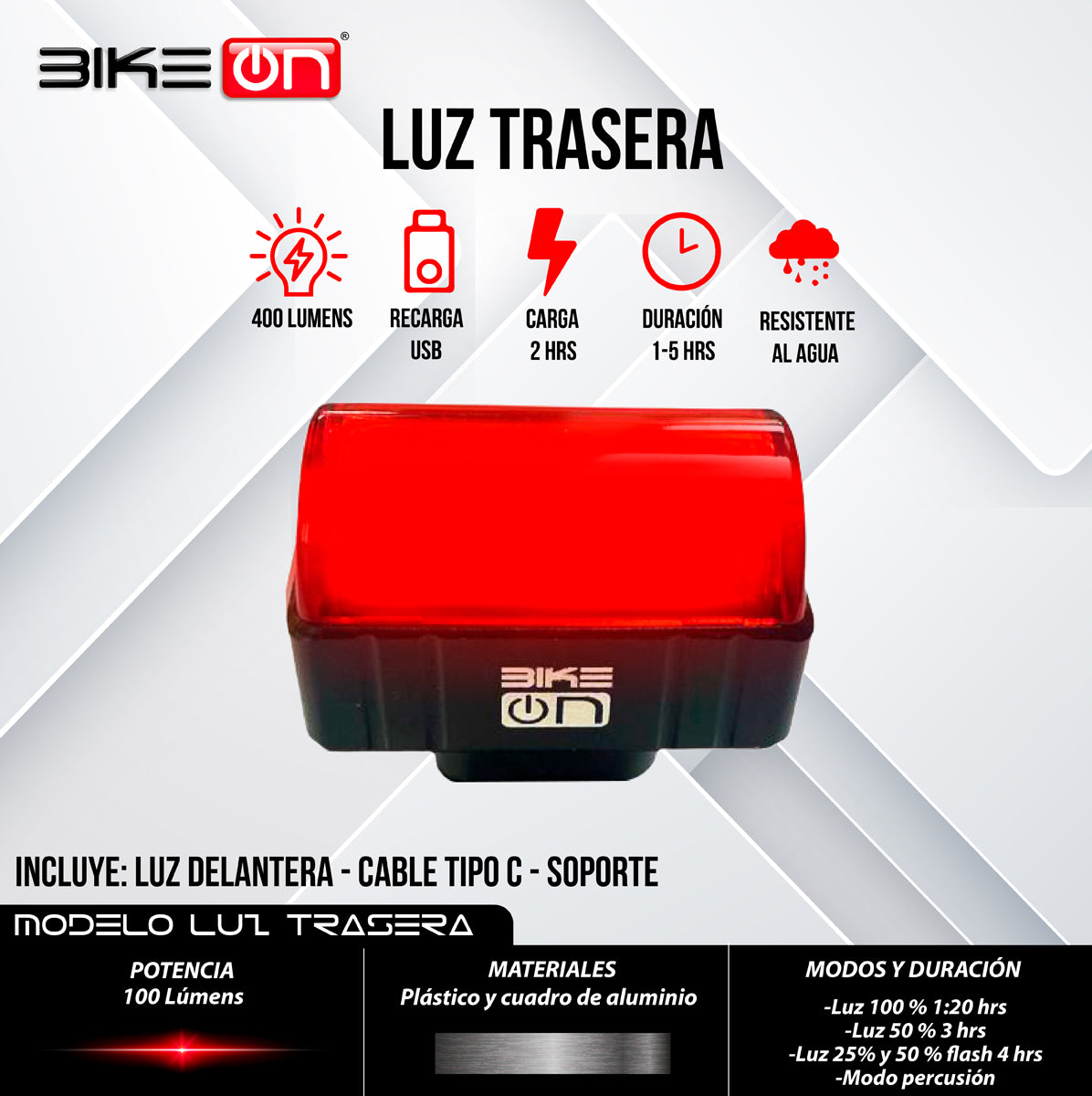 Luz trasera R light on