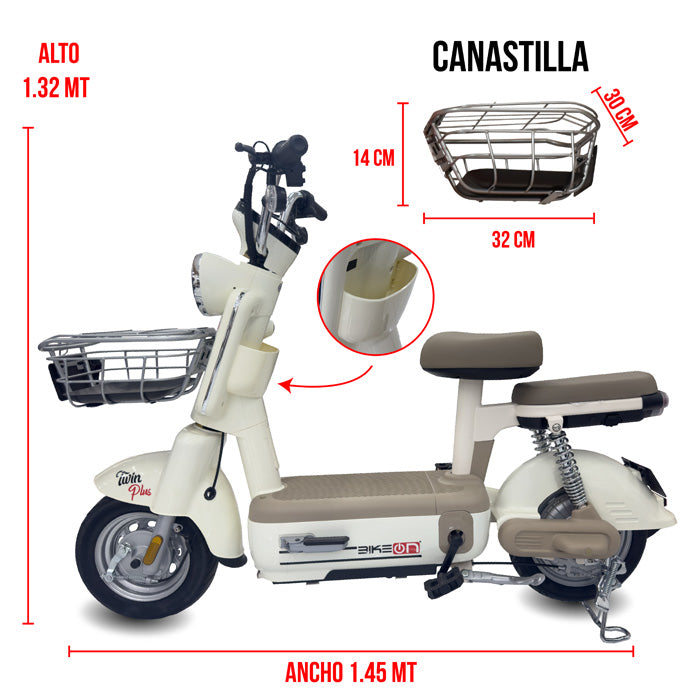 Bicimoto eléctrica Twin Plus