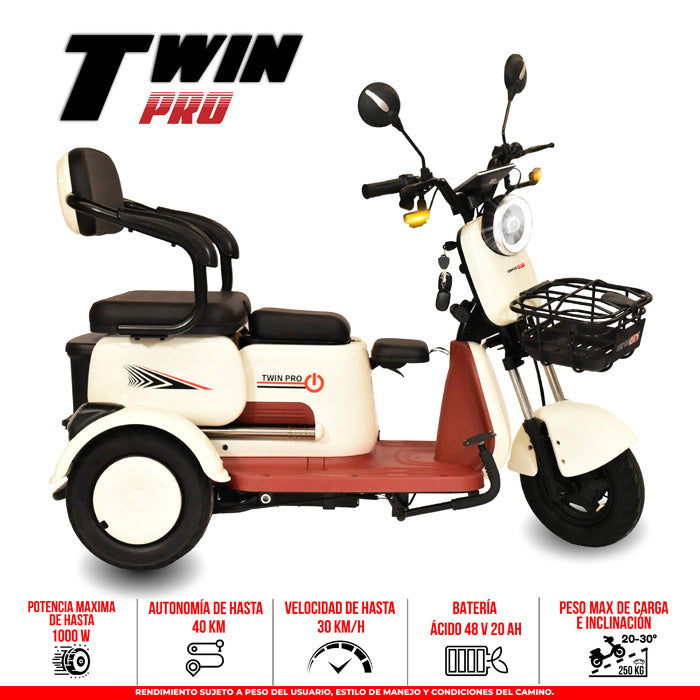 Trimoto eléctrica Twin Pro